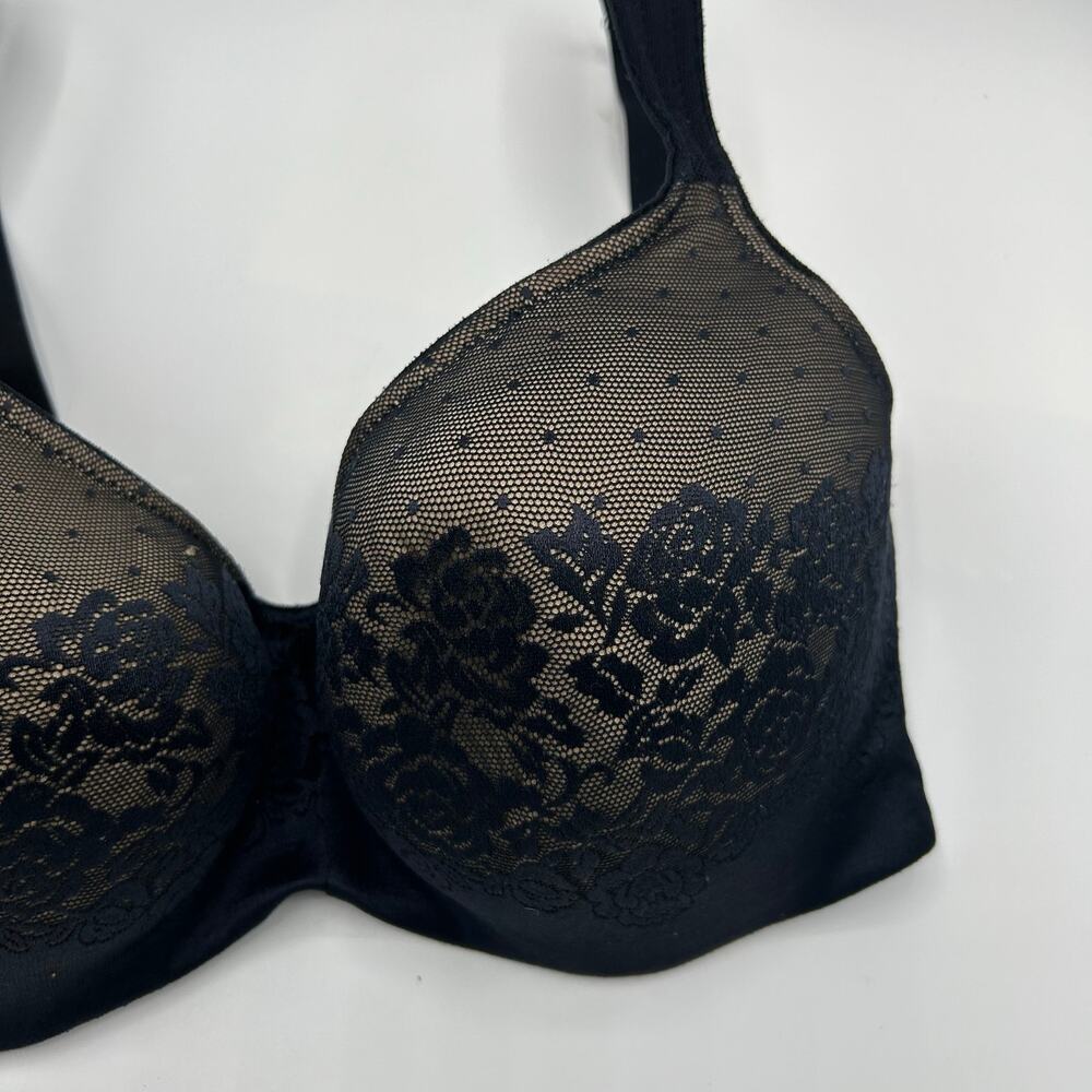 Soma Stunning Support Balconette Bra 38D Black Lace Underwire - Picture 13 of 16